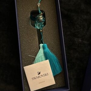 Swarovski Turquoise and Mint Tassel Ornament